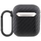 2. Etui BMW Carbon Double Metal Logo na AirPods 1/2 - czarne