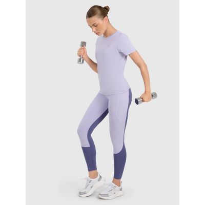 3. Koszulka treningowa regular szybkoschnąca damska 4F 4FWAW25TFTSF1516-34S