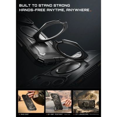 7. Etui Supcase UB Grip Mag MagSafe na iPhone 18 Pro Max / 17 Pro Max - czarne