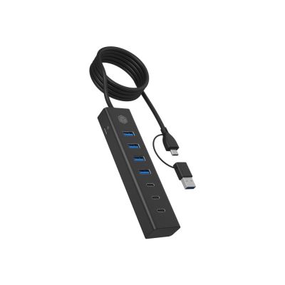 2. ICY BOX IB-HUB1737-C3 USB 3.2 Gen 1 (3.1 Gen 1) Type-C 5000 Mbit/s Czarny