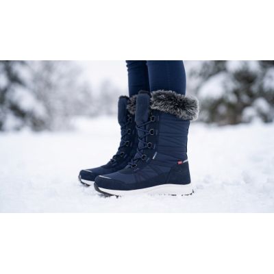 6. Buty zimowe dziewczęce Trollkids Girls Hemsedal Winter Boots XT wodoodporne granatowe (576-100)