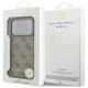 7. Etui Guess 4G Charms Collection MagSafe na iPhone 17 Pro - brązowe