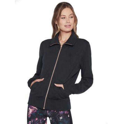 Skechers Hoodless Hoodie Skechcloud Jacket WJA288-BLK Czarne L