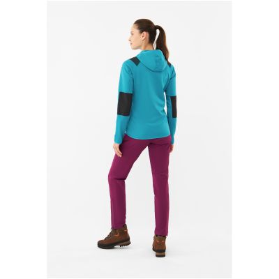 5. Bluza damska VIKING Yosemite Hoodie Lady rozpinana z kapturem turkusowa