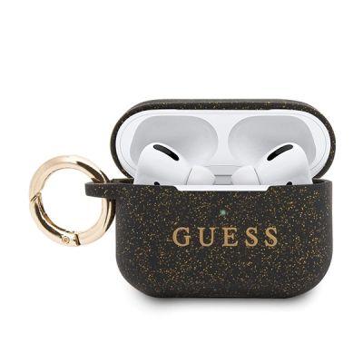 Etui Guess Ring Silicone na AirPods Pro Cover - czarno-złote