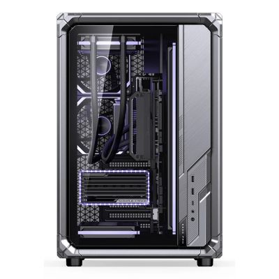 51. Jonsbo X400 Pro PC-Gehäuse, Midi-Tower, ATX, Tempered Glass - grau