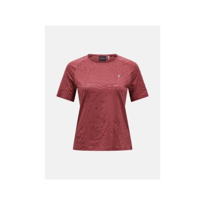 Koszulka damska PEAK PERFORMANCE W Discover T-Shirt kolor czerwony