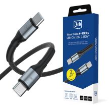 Kabel 3mk Hyper Cable N-SERIES USB-C / USB-C 1m PD 3.0  QC 3.0 48V / 5A 240W - czarny