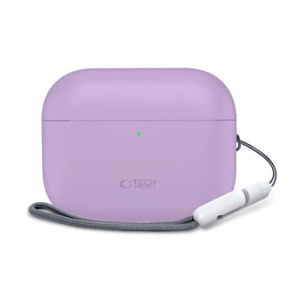 3. Etui Tech-Protect Silicone na AirPods Pro 3 - fioletowe