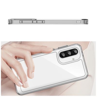4. Etui Outer Space Case do Samsung Galaxy A26 pokrowiec z elastyczną ramką  - przezroczyste