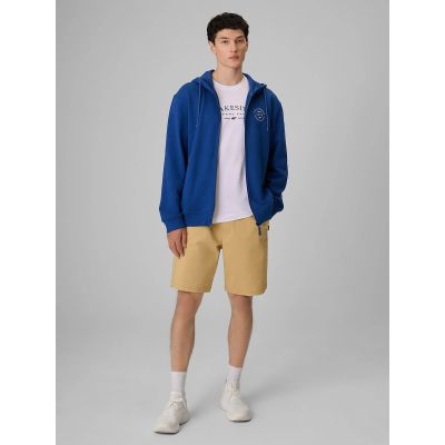 3. Bluza dresowa regular z kapturem męska 4F 4FRSS26TSWSM2978-033S