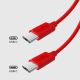 10. Kabel SBS TECABLETISSUETCCR USB-C - USB-C 1,5m 60 W w oplocie - czerwony