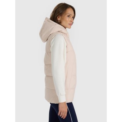 4. Bezrękawnik puchowy z wypełnieniem syntetycznym damski 4F 4FRAW25TVJAF327-83S