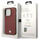 8. Etui BMW Leather Diamond Pattern na iPhone 14 Pro - burgundowe