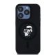 3. Etui Karl Lagerfeld Silicone Karl&Choupette MagSafe na iPhone 15 Pro - czarne