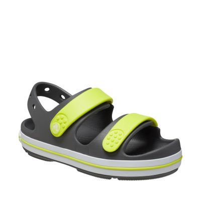 2. Sandały dla dzieci Crocs Crocband Cruiser grafitowo-żółte 209423 1NJ
