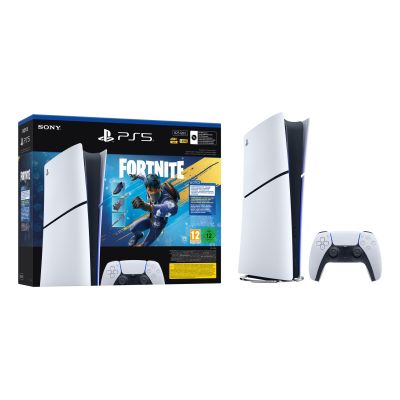 4. Sony PlayStation 5 Digital Edition - Fortnite Flowering Chaos Bundle 825 GB Wi-Fi Czarny, Biały