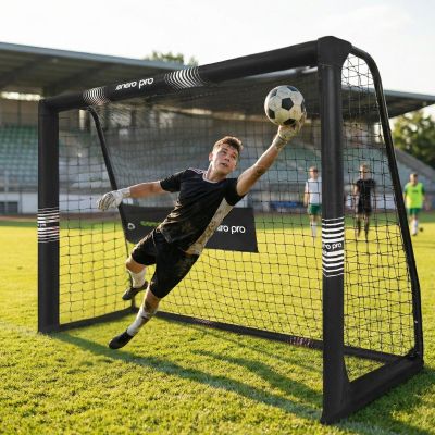 6. BRAMKA DO PIŁKI NOŻNEJ Z SIATKĄ 240x160x85CM ENERO PRO