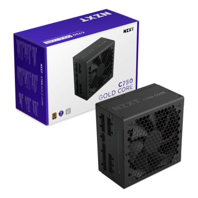 2. NZXT C750 Gold Core moduł zasilaczy 750 W 24-pin ATX ATX Czarny