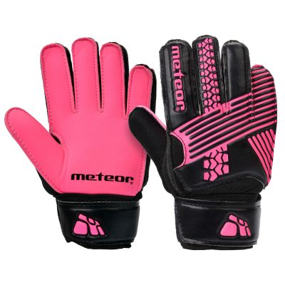 27. Rękawice bramkarskie Meteor Catch Pink 30800-03805