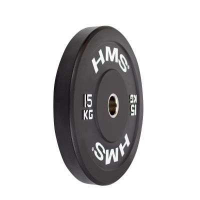 28. Talerz olimpijski HMS BLACK BUMPER 15 kg BBR15 