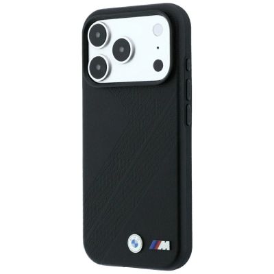 2. Etui BMW M Tire Track Metal Logo MagSafe na iPhone 17 Pro Max / 18 Pro Max - czarne
