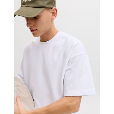 7. Jack&Jones koszulka t-shirt JJEBARRON TEE SS O-NECK NOOS 12298906 WHITE