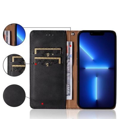 5. Magnet Strap Case etui do Samsung Galaxy A13 5G pokrowiec portfel + mini smycz zawieszka czarny