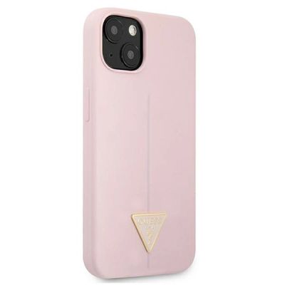 4. Etui Guess Silicone Triangle na iPhone 13 mini - fioletowe