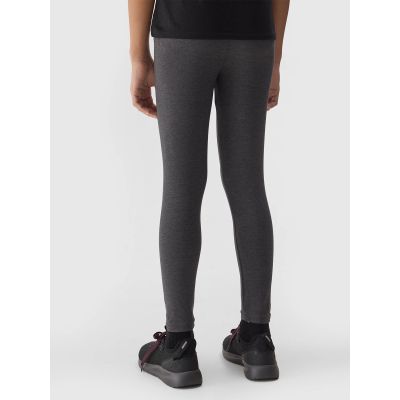 4. Legginsy bawełniane elastyczne dziewczęce 4F Junior