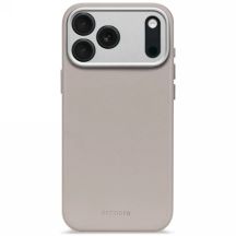 Etui Decoded Leather Backcover z MagSafe na iPhone 17 Pro Max - szara