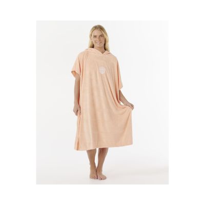 Ponczo damskie RIP CURL Classic Surf Hooded Towel pmarańczowe