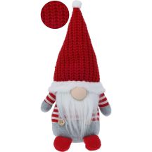 SKRZAT KRASNAL ŚWIĄTECZNY 30CM SZARY