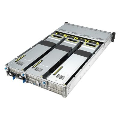 7. Platforma Asus Rack (2U) RS720A-E12-RS24U AMD Epyc 9004 (24x NVMe, 2xM.2, 3xGPU, 2x10Gbe, IPMI,  1+1 2600W)
