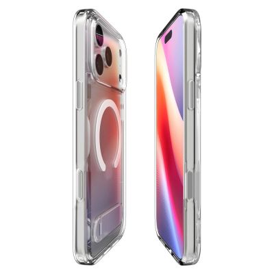 5. Etui Spigen Ultra Hybrid "S" MagSafe na iPhone 17 Pro - przezroczysto-białe