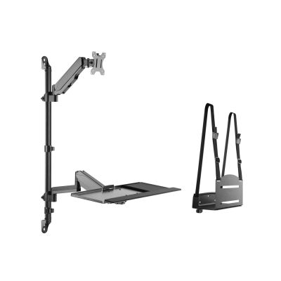 Equip 650170 mocowanie i stojak do urządzeń wielofunkcyjnych pc/stacji roboczych 8 kg Czarny 43,2 cm (17") 81,3 cm (32")