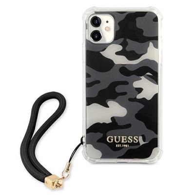 3. Etui Guess Camo Collection na iPhone 11 / Xr - czarne