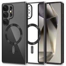 Etui Tech-Protect MagFlex na Samsung Galaxy S25 Ultra - przezroczysto-czarne