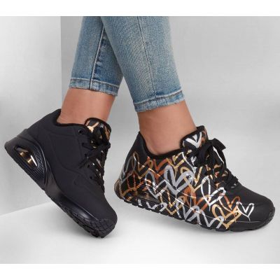 2. Buty Skechers Uno Metallic Love W 155523/BKGD