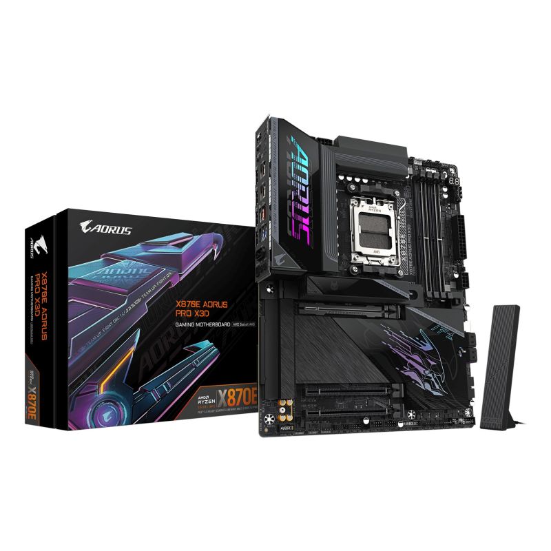 8. GIGABYTE X870E AORUS PRO X3D AMD X870E Gniazdo AM5 ATX