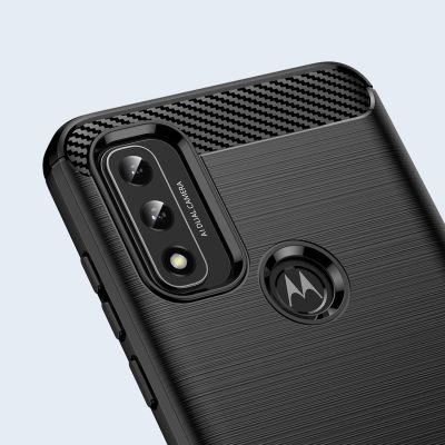 6. Carbon Case elastyczne etui pokrowiec Motorola Moto G Play 2022 czarny