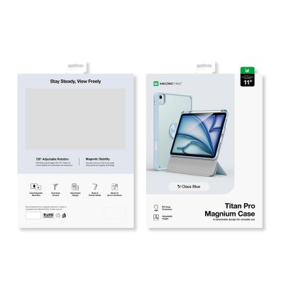 6. Etui AMAZINGTHING Titan Pro Mag Case na iPad Air 11" M3/M4 (2025/2026) - niebieskie