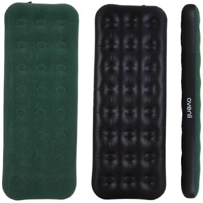 2. MATERAC FLOKOWANY 1-OSOBOWY ZIELONY 191x73x22CM 24642