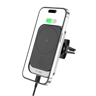 2. Uchwyt Tech-Protect CW19 samochodowy magnetyczny MagSafe z ładowarką indukcyjną 15W na kratkę wentylacji - czarny