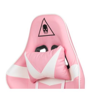 6. Fotel gamingowy Kruger&Matz GX-150 Biało-różowy