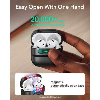 3. Etui ESR Pulse Halolock Magsafe na AirPods 4 - czarne