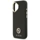 6. Etui Guess Grained Strass Logo MagSafe na iPhone 17 - czarne