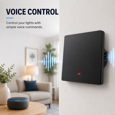 4. QOLTEC WŁĄCZNIK/WYŁĄCZNIK ŚWIATŁA | 1-KANAŁOWY | WI-FI | TIMER | TUYA | CZARNY