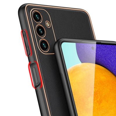 7. Dux Ducis Yolo eleganckie etui pokrowiec ze skóry ekologicznej Samsung Galaxy A13 5G czarny