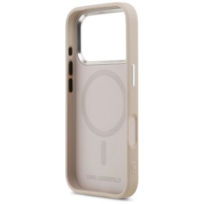 7. Etui Karl Lagerfeld Karl & Choupette Pins MagSafe do iPhone 17 Pro Max - różowe